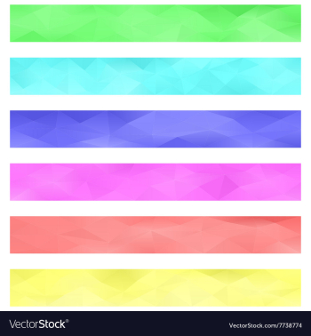 Colored banner background set vector image Colored banner background set vector image