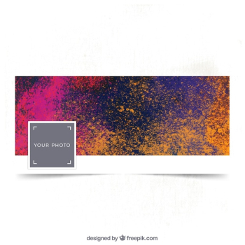 Colored facebook artistic cover Colored facebook artistic cover