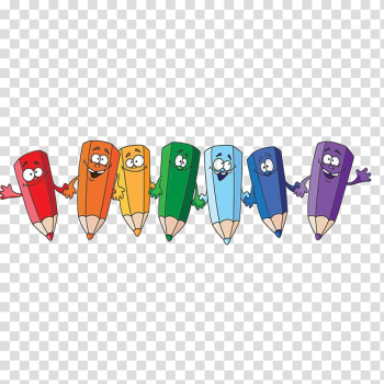 Colored pencil Cartoon Drawing, Hand-painted cartoon pencil transparent background PNG clipart