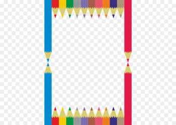 Colored pencil - Color pencil border Colored pencil - Color pencil border