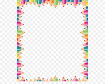 Colored pencil Drawing Clip art - Color pencil border Colored pencil Drawing Clip art - Color pencil border