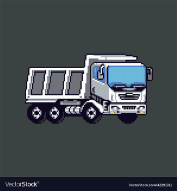 colored pixel art truck for games colored pixel art truck for games