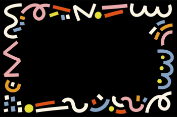 Colorful 90&rsquo;s Memphis frame background | Free Photo - rawpixel