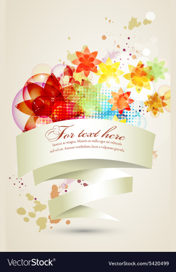Colorful abstract banner vector image Colorful abstract banner vector image