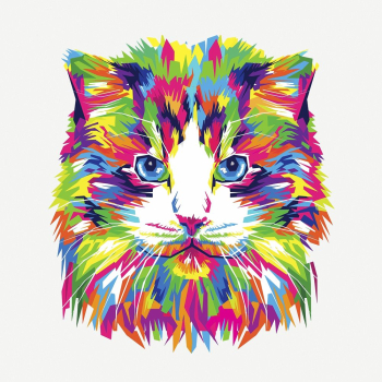 Colorful abstract cat, animal hand | Free PSD - rawpixel Colorful abstract cat, animal hand | Free PSD - rawpixel