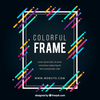 Colorful abstract frame Colorful abstract frame