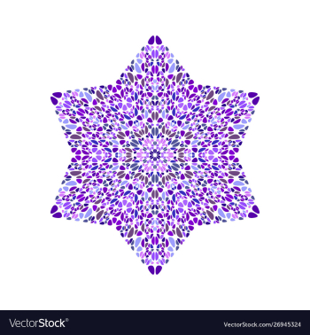 Colorful abstract geometrical isolated petal star vector image Colorful abstract geometrical isolated petal star vector image