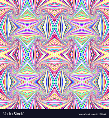 Colorful abstract hypnotic seamless striped swirl vector image