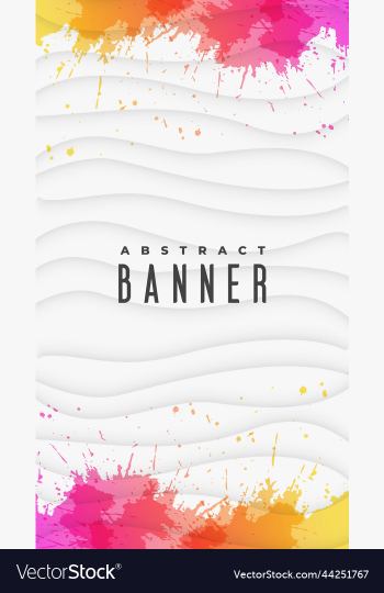 colorful abstract wave splash vertical banner colorful abstract wave splash vertical banner