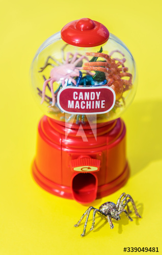 Colorful and bright candy machine Colorful and bright candy machine