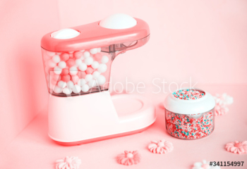 Colorful and bright candy machine Colorful and bright candy machine