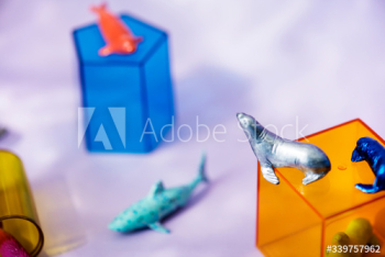 Colorful and bright miniature animal figures Colorful and bright miniature animal figures