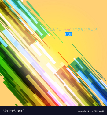 Colorful backgrounds on a yellow vector image