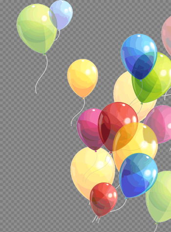 Colorful Balloons PNG Pic