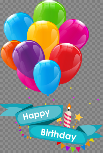 Colorful Balloons Transparent Background PNG