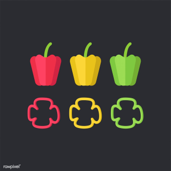 Colorful bell peppers food vector | Free stock vector - 487666 Colorful bell peppers food vector | Free stock vector - 487666