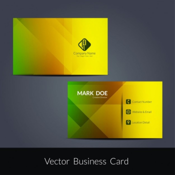 Colorful business card template