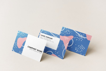 Colorful business cards mockup design | Free PSD Mockup - rawpixel