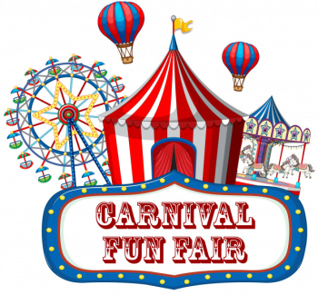 Colorful carnival funfair banner Free Vector Colorful carnival funfair banner Free Vector