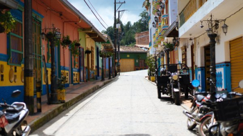 Colorful City Street Colorful City Street