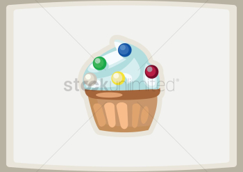 Colorful cupcake Colorful cupcake