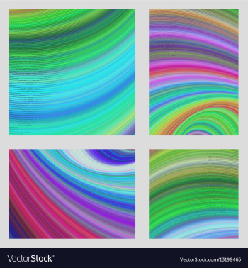 colorful curved digital page background set