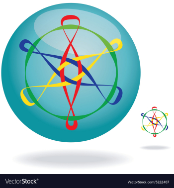 Colorful design element vector image Colorful design element vector image