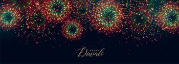 Colorful festival fireworks in sky for diwali season Free Vector Colorful festival fireworks in sky for diwali season Free Vector