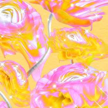 Colorful floral background wallpaper, trippy… | Free stock illustration | High Resolution graphic