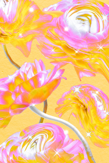 Colorful floral background wallpaper, trippy… | Free stock illustration | High Resolution graphic