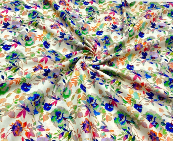 Colorful Floral Fabric Texture Colorful Floral Fabric Texture