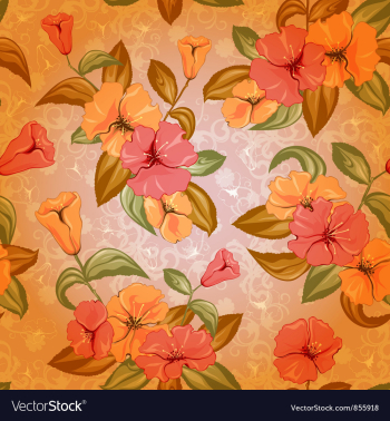 Colorful floral pattern vector image Colorful floral pattern vector image