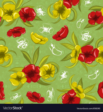 Colorful floral pattern vector image Colorful floral pattern vector image