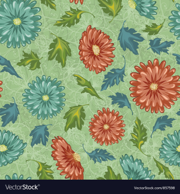Colorful floral pattern vector image Colorful floral pattern vector image