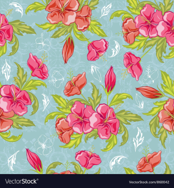 Colorful floral pattern vector image Colorful floral pattern vector image