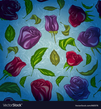 Colorful floral pattern vector image Colorful floral pattern vector image