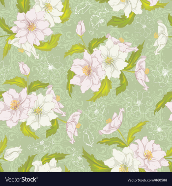 Colorful floral pattern vector image Colorful floral pattern vector image
