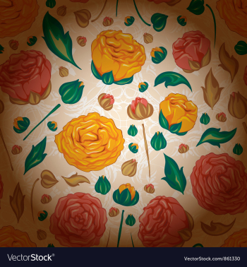 Colorful floral pattern vector image Colorful floral pattern vector image