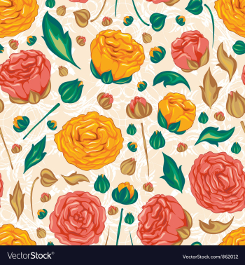 Colorful floral pattern vector image Colorful floral pattern vector image