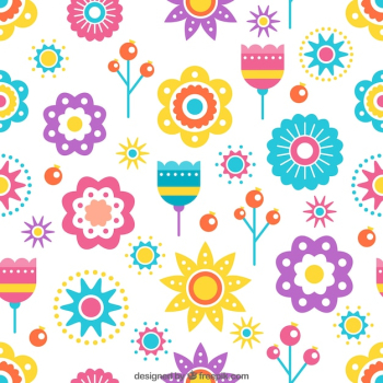 Colorful flower pattern Colorful flower pattern