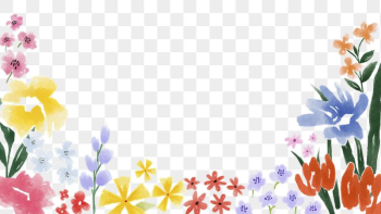 Colorful flower png border sticker, | Free PNG - rawpixel