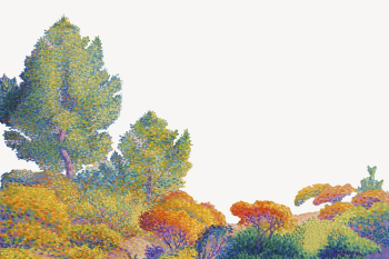 Colorful forest border, Henri-Edmond Cross's | Free PSD Illustration - rawpixel Colorful forest border, Henri-Edmond Cross's | Free PSD Illustration - rawpixel