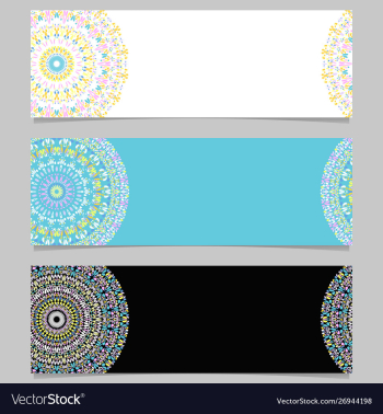 Colorful geometrical horizontal gravel mandala vector image Colorful geometrical horizontal gravel mandala vector image