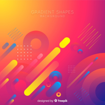 Colorful gradient shapes background Free Vector Colorful gradient shapes background Free Vector