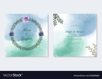 colorful greeting wedding invitation card set