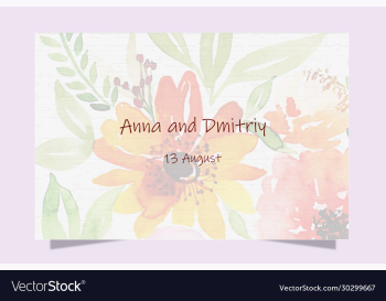 colorful greeting wedding invitation card set