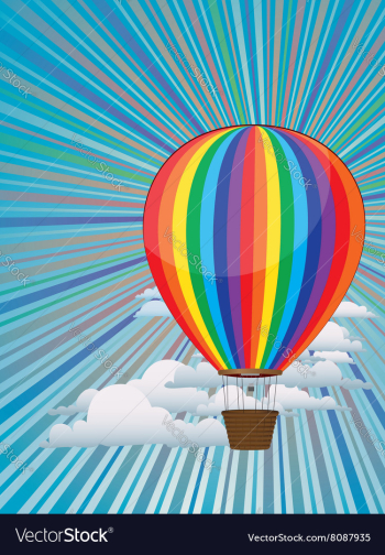 Colorful Hot Air Balloons vector image Colorful Hot Air Balloons vector image