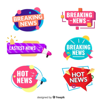 Colorful lastest news banner pack Free Vector Colorful lastest news banner pack Free Vector