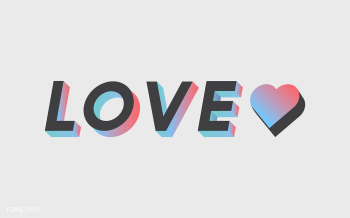 Colorful love 3d | Free stock vector - 66059 Colorful love 3d | Free stock vector - 66059