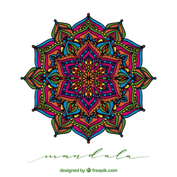 Colorful mandala background Colorful mandala background
